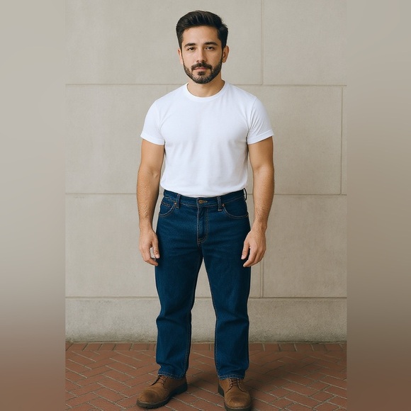 BRAND NEW CARHARTT CARPENTER JEANS Mens Dark Blue Original Dungaree Fit B237 - Picture 6 of 6